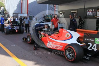 World © Octane Photographic Ltd. Arden International - GP2/11 – Nabil Jeffri starting from the pitlane. Friday 27th May 2016, GP2 Race 1, Monaco, Monte Carlo. Digital Ref :1566CB1D7814