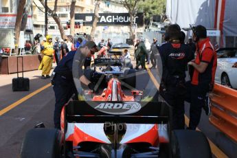 World © Octane Photographic Ltd. Arden International - GP2/11 – Nabil Jeffri starting from the pitlane. Friday 27th May 2016, GP2 Race 1, Monaco, Monte Carlo. Digital Ref :1566CB1D7820