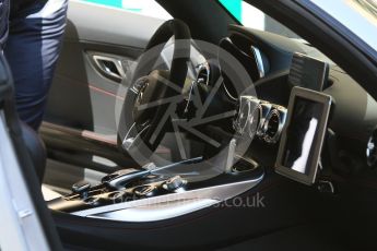 World © Octane Photographic Ltd. Mercedes AMG GT Safety Car interior. Friday 27th May 2016, GP2 Race 1, Monaco, Monte Carlo. Digital Ref :1566CB7D1392