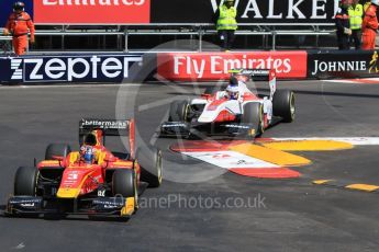 World © Octane Photographic Ltd. Racing Engineering - GP2/11 – Norman Nato and ART Grand Prix – Sergey Sirotkin. Friday 27th May 2016, GP2 Race 1 1st lap, Monaco, Monte Carlo. Digital Ref :1566CB7D1493