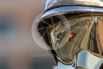World © Octane Photographic Ltd. Racing Engineering - GP2/11 – Norman Nato and ART Grand Prix – Sergey Sirotkin reflected in a fire marshal's visor. Friday 27th May 2016, GP2 Race 1 1st lap, Monaco, Monte Carlo. Digital Ref :1566CB7D1599