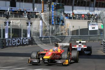 World © Octane Photographic Ltd. Racing Engineering - GP2/11 – Norman Nato and ART Grand Prix – Sergey Sirotkin. Friday 27th May 2016, GP2 Race 1 1st lap, Monaco, Monte Carlo. Digital Ref :1566CB7D1609