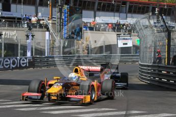 World © Octane Photographic Ltd. Prema Racing - GP2/11 – Antonio Giovinazzi and DAMS - Alex Lynn. Friday 27th May 2016, GP2 Race 1, Monaco, Monte Carlo. Digital Ref :1566CB7D1636