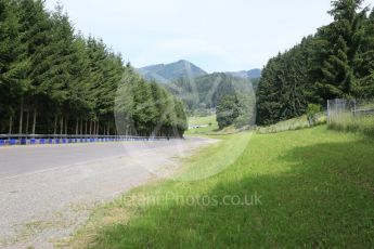 World © Octane Photographic Ltd. West loop of the old Osterreichring circuit - The old Flatschach series of sweeping curves. Thursday 30th June 2016, F1 Austrian GP, Red Bull Ring, Spielberg, Austria. Digital Ref : 1597CB5D2453