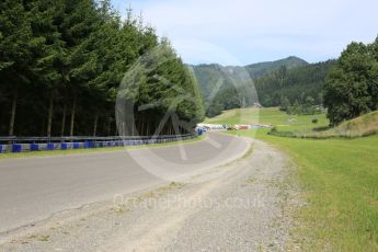 World © Octane Photographic Ltd. West loop of the old Osterreichring circuit - The old Flatschach series of sweeping curves leading into the Dr.Tiroch Kurve. Thursday 30th June 2016, F1 Austrian GP, Red Bull Ring, Spielberg, Austria. Digital Ref : 1597CB5D2456