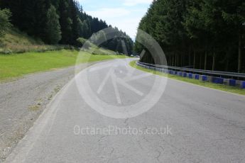 World © Octane Photographic Ltd. West loop of the old Osterreichring circuit - Looking back down the old Flatschach series of sweeping curves. Thursday 30th June 2016, F1 Austrian GP, Red Bull Ring, Spielberg, Austria. Digital Ref : 1597CB5D2458