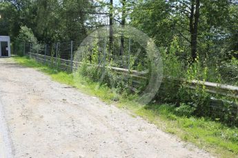 World © Octane Photographic Ltd. West loop of the old Osterreichring circuit - The old armco on the inside of the Dr.Tiroch Kurve. Thursday 30th June 2016, F1 Austrian GP, Red Bull Ring, Spielberg, Austria. Digital Ref : 1597CB5D2473