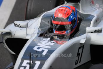 World © Octane Photographic Ltd. Haas F1 Team VF-16 Development driver - Santino Ferrucci. Wednesday 13th July 2016, F1 In-season testing, Silverstone UK. Digital Ref :1633LB1D8116
