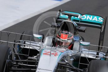 World © Octane Photographic Ltd. Mercedes AMG Petronas W07 Hybrid – Esteban Ocon. Wednesday 13th July 2016, F1 In-season testing, Silverstone UK. Digital Ref :1633LB1D8381