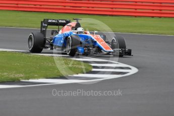 World © Octane Photographic Ltd. Manor Racing MRT05 – Jordan King. Wednesday 13th July 2016, F1 In-season testing, Silverstone UK. Digital Ref :1633LB1D8501