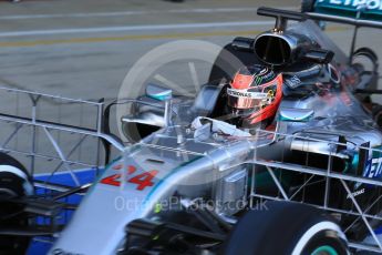 World © Octane Photographic Ltd. Mercedes AMG Petronas W07 Hybrid – Esteban Ocon. Wednesday 13th July 2016, F1 In-season testing, Silverstone UK. Digital Ref :1633LB1D9681