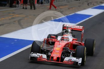 World © Octane Photographic Ltd. Scuderia Ferrari SF16-H – Kimi Raikkonen. Wednesday 13th July 2016, F1 In-season testing, Silverstone UK. Digital Ref :1633LB1D9851