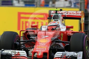 World © Octane Photographic Ltd. Scuderia Ferrari SF16-H – Kimi Raikkonen. Saturday 17th September 2016, F1 Singapore GP Practice 3, Marina Bay Circuit, Singapore. Digital Ref : 1720CB1D6206