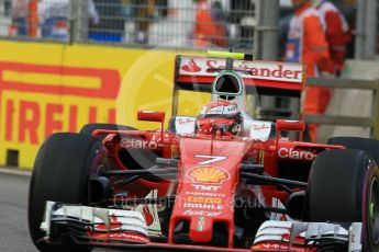 World © Octane Photographic Ltd. Scuderia Ferrari SF16-H – Kimi Raikkonen. Saturday 17th September 2016, F1 Singapore GP Practice 3, Marina Bay Circuit, Singapore. Digital Ref : 1720CB1D6241