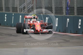 World © Octane Photographic Ltd. Scuderia Ferrari SF16-H – Kimi Raikkonen. Saturday 17th September 2016, F1 Singapore GP Practice 3, Marina Bay Circuit, Singapore. Digital Ref : 1720CB1D6361