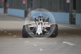 World © Octane Photographic Ltd. Williams Martini Racing, Williams Mercedes FW38 – Felipe Massa. Saturday 17th September 2016, F1 Singapore GP Practice 3, Marina Bay Circuit, Singapore. Digital Ref : 1720CB1D6477