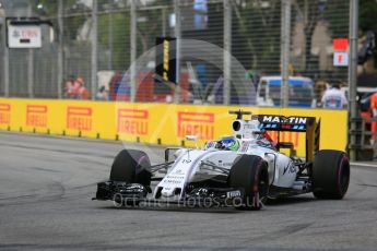 World © Octane Photographic Ltd. Haas F1 Team VF-16 – Romain Grosjean. Saturday 17th September 2016, F1 Singapore GP Practice 3, Marina Bay Circuit, Singapore. Digital Ref : 1720CB5D5900