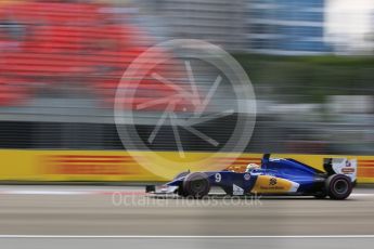 World © Octane Photographic Ltd. Sauber F1 Team C35 – Marcus Ericsson. Saturday 17th September 2016, F1 Singapore GP Practice 3, Marina Bay Circuit, Singapore. Digital Ref : 1720CB5D5904
