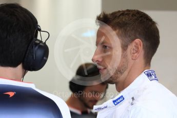 World © Octane Photographic Ltd. McLaren Honda MP4-31 – Jenson Button. Saturday 17th September 2016, F1 Singapore GP Practice 3, Marina Bay Circuit, Singapore. Digital Ref : 1720LB1D0365