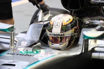 World © Octane Photographic Ltd. Mercedes AMG Petronas W07 Hybrid – Lewis Hamilton. Saturday 17th September 2016, F1 Singapore GP Practice 3, Marina Bay Circuit, Singapore. Digital Ref : 1720LB1D0534