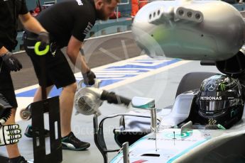 World © Octane Photographic Ltd. Mercedes AMG Petronas W07 Hybrid – Nico Rosberg. Saturday 17th September 2016, F1 Singapore GP Practice 3, Marina Bay Circuit, Singapore. Digital Ref : 1720LB1D0549