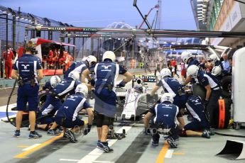 World © Octane Photographic Ltd. Williams Martini Racing, Williams Mercedes FW38 – Valtteri Bottas. Saturday 17th September 2016, F1 Singapore GP Practice 3, Marina Bay Circuit, Singapore. Digital Ref : 1720LB1D0650