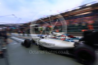 World © Octane Photographic Ltd. Williams Martini Racing, Williams Mercedes FW38 – Valtteri Bottas. Saturday 17th September 2016, F1 Singapore GP Practice 3, Marina Bay Circuit, Singapore. Digital Ref : 1720LB2D0157