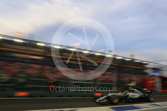 World © Octane Photographic Ltd. Mercedes AMG Petronas W07 Hybrid – Nico Rosberg. Saturday 17th September 2016, F1 Singapore GP Practice 3, Marina Bay Circuit, Singapore. Digital Ref : 1720LB2D0201