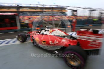 World © Octane Photographic Ltd. Scuderia Ferrari SF16-H – Sebastian Vettel. Saturday 17th September 2016, F1 Singapore GP Practice 3, Marina Bay Circuit, Singapore. Digital Ref : 1720LB2D9993