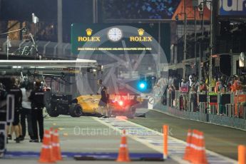World © Octane Photographic Ltd. Renault Sport F1 Team RS16 - Kevin Magnussen. Saturday 17th September 2016, F1 Singapore GP Qualifying, Marina Bay Circuit, Singapore. Digital Ref :1721CB1D6596