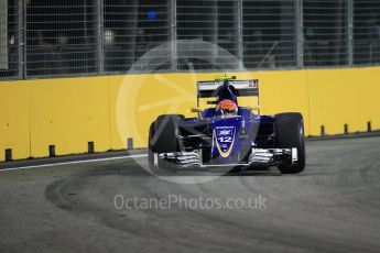 World © Octane Photographic Ltd. Sauber F1 Team C35 – Felipe Nasr. Saturday 17th September 2016, F1 Singapore GP Qualifying, Marina Bay Circuit, Singapore. Digital Ref :1721CB1D6798