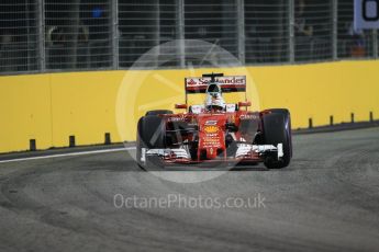 World © Octane Photographic Ltd. Scuderia Ferrari SF16-H – Sebastian Vettel. Saturday 17th September 2016, F1 Singapore GP Qualifying, Marina Bay Circuit, Singapore. Digital Ref :1721CB1D6815