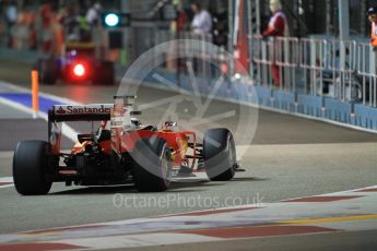 World © Octane Photographic Ltd. Scuderia Ferrari SF16-H – Kimi Raikkonen. Saturday 17th September 2016, F1 Singapore GP Qualifying, Marina Bay Circuit, Singapore. Digital Ref :1721CB1D6832