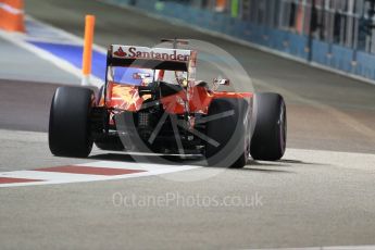 World © Octane Photographic Ltd. Scuderia Ferrari SF16-H – Sebastian Vettel. Saturday 17th September 2016, F1 Singapore GP Qualifying, Marina Bay Circuit, Singapore. Digital Ref :1721CB1D6901