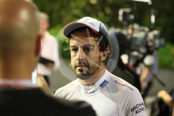 World © Octane Photographic Ltd. McLaren Honda MP4-31 – Fernando Alonso. Saturday 17th September 2016, F1 Singapore GP Qualifying, Marina Bay Circuit, Singapore. Digital Ref :1721CB1D6968