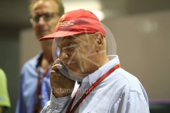 World © Octane Photographic Ltd. Mercedes AMG Petronas - Niki Lauda. Saturday 17th September 2016, F1 Singapore GP Qualifying, Marina Bay Circuit, Singapore. Digital Ref :1721CB1D7012