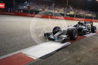 World © Octane Photographic Ltd. Mercedes AMG Petronas W07 Hybrid – Nico Rosberg. Saturday 17th September 2016, F1 Singapore GP Qualifying, Marina Bay Circuit, Singapore. Digital Ref :1721LB2D0485