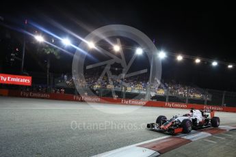 World © Octane Photographic Ltd. Haas F1 Team VF-16 – Romain Grosjean. Saturday 17th September 2016, F1 Singapore GP Qualifying, Marina Bay Circuit, Singapore. Digital Ref :1721LB2D0502