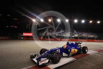 World © Octane Photographic Ltd. Sauber F1 Team C35 – Felipe Nasr. Saturday 17th September 2016, F1 Singapore GP Qualifying, Marina Bay Circuit, Singapore. Digital Ref :1721LB2D0560