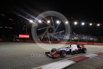 World © Octane Photographic Ltd. Haas F1 Team VF-16 - Esteban Gutierrez. Saturday 17th September 2016, F1 Singapore GP Qualifying, Marina Bay Circuit, Singapore. Digital Ref :1721LB2D0785