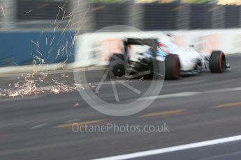 World © Octane Photographic Ltd. Williams Martini Racing, Williams Mercedes FW38 – Valtteri Bottas. Friday 16th September 2016, F1 Singapore GP Practice 1, Marina Bay Circuit, Singapore. Digital Ref :