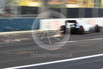 World © Octane Photographic Ltd. Williams Martini Racing, Williams Mercedes FW38 – Valtteri Bottas. Friday 16th September 2016, F1 Singapore GP Practice 1, Marina Bay Circuit, Singapore. Digital Ref :