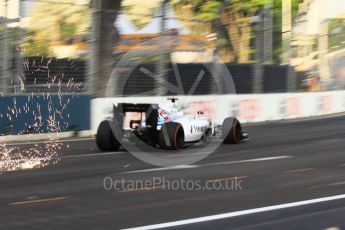 World © Octane Photographic Ltd. Williams Martini Racing, Williams Mercedes FW38 – Valtteri Bottas. Friday 16th September 2016, F1 Singapore GP Practice 1, Marina Bay Circuit, Singapore. Digital Ref :