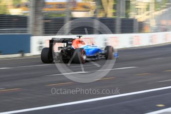 World © Octane Photographic Ltd. Manor Racing MRT05 – Esteban Ocon. Friday 16th September 2016, F1 Singapore GP Practice 1, Marina Bay Circuit, Singapore. Digital Ref :