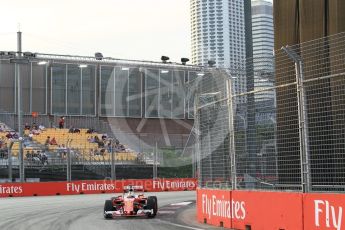 World © Octane Photographic Ltd. Scuderia Ferrari SF16-H – Sebastian Vettel. Friday 16th September 2016, F1 Singapore GP Practice 1, Marina Bay Circuit, Singapore. Digital Ref :