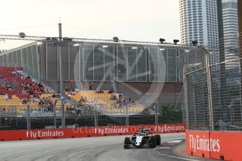 World © Octane Photographic Ltd. Sahara Force India VJM09 with Halo - Nico Hulkenberg. Friday 16th September 2016, F1 Singapore GP Practice 1, Marina Bay Circuit, Singapore. Digital Ref :