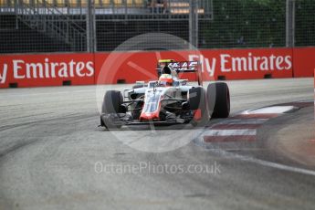 World © Octane Photographic Ltd. Haas F1 Team VF-16 - Esteban Gutierrez. Friday 16th September 2016, F1 Singapore GP Practice 1, Marina Bay Circuit, Singapore. Digital Ref :