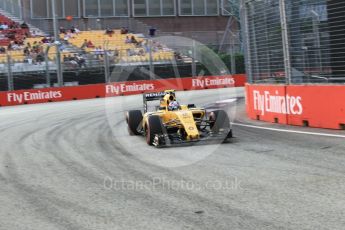 World © Octane Photographic Ltd. Renault Sport F1 Team RS16 – Jolyon Palmer. Friday 16th September 2016, F1 Singapore GP Practice 1, Marina Bay Circuit, Singapore. Digital Ref :