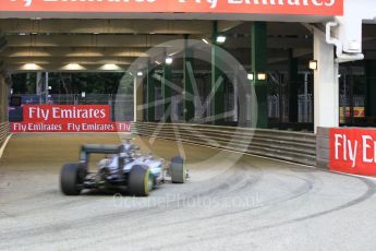 World © Octane Photographic Ltd. Mercedes AMG Petronas W07 Hybrid – Nico Rosberg. Friday 16th September 2016, F1 Singapore GP Practice 1, Marina Bay Circuit, Singapore. Digital Ref :