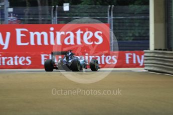 World © Octane Photographic Ltd. Mercedes AMG Petronas W07 Hybrid – Nico Rosberg. Friday 16th September 2016, F1 Singapore GP Practice 1, Marina Bay Circuit, Singapore. Digital Ref :